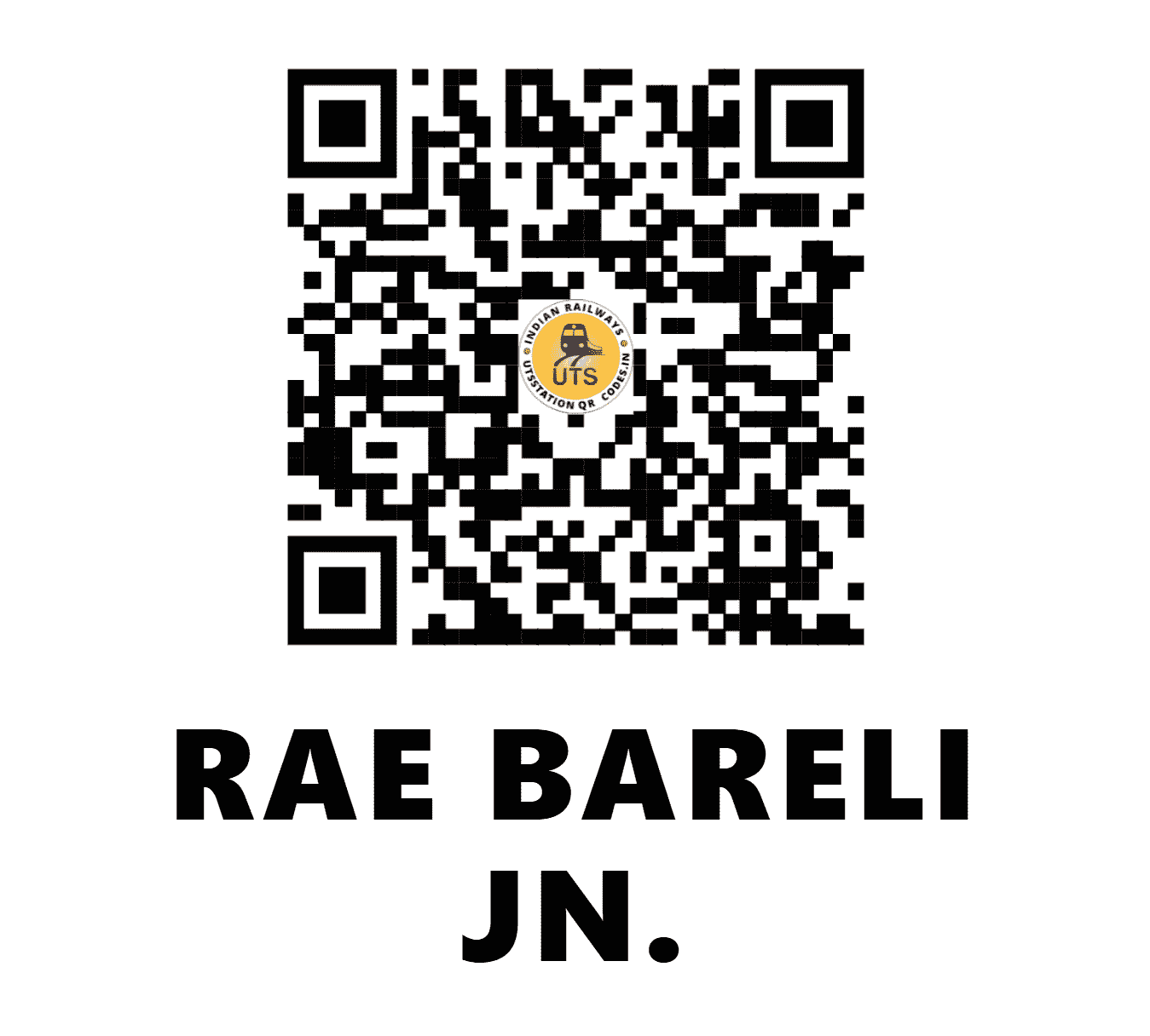 UTS QR Code for RAE BARELI JN. - RBL - NR (UTTAR PRADESH)